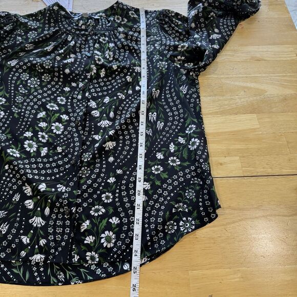 VERONICA BEARD Ashlynn Daisy Floral Stretch Silk Crepe Top Blouse Size 10 NWT - Picture 8 of 12